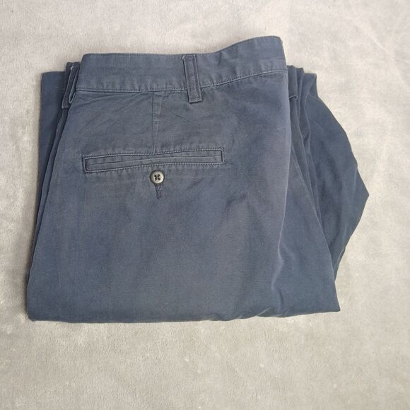 Polo Ralph Lauren Pants Mens 36x30 Blue Classic Fit Cotton Cuffed Chino Preppy - Picture 3 of 12
